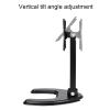 5JJJLOOOPP Tabletop TV Stand, Head Can Rotate 360 Tabletop TV Base, Multi-Angle Folding Adjustment, fit for 10-27 Inch LED Screen Display view 3