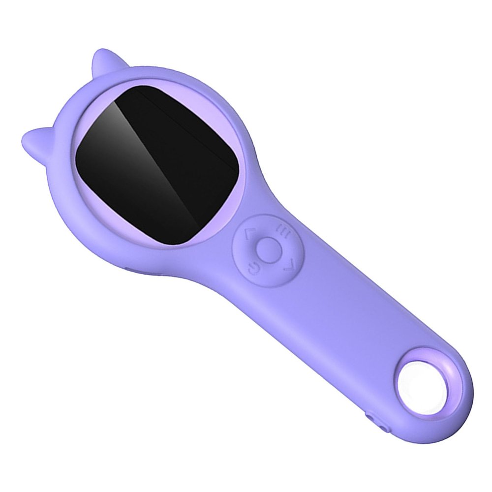100x 500x Zoom Range Pocket Microscope, Mini Handheld Digital Microscope 2 inch Screen for Kids Adults Students (Violet)