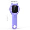 100x 500x Zoom Range Pocket Microscope, Mini Handheld Digital Microscope 2 inch Screen for Kids Adults Students (Violet) view 2