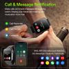 AOLON Smart Watches for Men Women (Answer/Make Calls), 1.91'' TFT HD Screen, 100+ Sports Modes Fitness Tracker, Heart Rate/Blood Oxygen/Sleep Monitor, IP67 Waterproof for Android/iOS, Black view 4