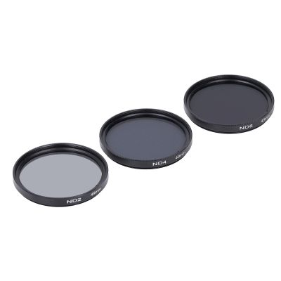 shenruifa ND Filters Set HD Multi Layer Coating Anti Overexposure Anti Scattered Light Anti Scratch ND2 ND4 ND8 Filters for Accessory (49mm)