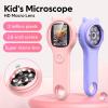 100x 500x Zoom Range Pocket Microscope, Mini Handheld Digital Microscope 2 inch Screen for Kids Adults Students (Rosy) view 3