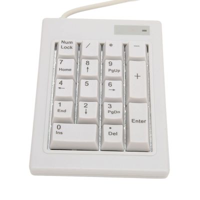 flexman Wired Number Pad, 17 Key Linear Action Switch Mechanical Keypad Ergonomic Numeric Keypad for Laptop Desktop PC for Office Accounting Financial Supermarkets