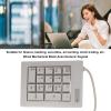 flexman Wired Number Pad, 17 Key Linear Action Switch Mechanical Keypad Ergonomic Numeric Keypad for Laptop Desktop PC for Office Accounting Financial Supermarkets view 3