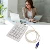 flexman Wired Number Pad, 17 Key Linear Action Switch Mechanical Keypad Ergonomic Numeric Keypad for Laptop Desktop PC for Office Accounting Financial Supermarkets view 4