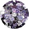 120Pcs Purple Aesthetic Stickers Moon StickerCool Black Purple StickersVinyl Waterproof Decal,Perfect for Kids,Teens, Water Bottle Suitcase Phone Skateboard Guitar Water Cup Bike Laptop Scrapbook view 2