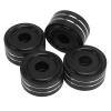 goodstumbler 4PCS Speaker Isolation Feet with Anti Slip Rubber Rings, Reduce Vibration Aluminium Alloy Feet Spikes for Amplifier, Cd, DVD Player, HiFi Devices (Black) view 1