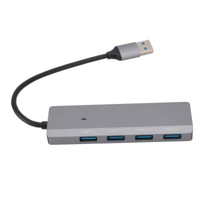 4 Port USB 3.0 Hub, High Speed USB Multiport Adapter, Compatible with Desktop, Laptop, Flash Drive, HDD, Printer, Pc, Keyboard and More