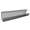 JOROBURO Under Desk Organizer, Iron Under Table Power Strip Cable Management Storage Basket Shelf, Under Desk Cable Management Tray Black for Home Office Black (Large) view 1
