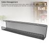 JOROBURO Under Desk Organizer, Iron Under Table Power Strip Cable Management Storage Basket Shelf, Under Desk Cable Management Tray Black for Home Office Black (Large) view 3
