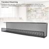 JOROBURO Under Desk Organizer, Iron Under Table Power Strip Cable Management Storage Basket Shelf, Under Desk Cable Management Tray Black for Home Office Black (Large) view 4