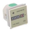 Hyuduo Mechanical Hour Meter 0-99999.99H for Generators, Compressors & Chainsaws Industrial Time Counter with Visual Indicator, Compact Design, Secure Power Cable view 1