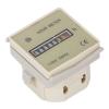 Hyuduo Mechanical Hour Meter 0-99999.99H for Generators, Compressors & Chainsaws Industrial Time Counter with Visual Indicator, Compact Design, Secure Power Cable view 2