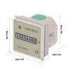 Hyuduo Mechanical Hour Meter 0-99999.99H for Generators, Compressors & Chainsaws Industrial Time Counter with Visual Indicator, Compact Design, Secure Power Cable view 3