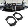 2pcs 6.5inch Black Door Speaker Adapter Spacer Rings with 2 Wire Harness Replacement for Levin Vehicle Speaker connectors (6X9) view 4