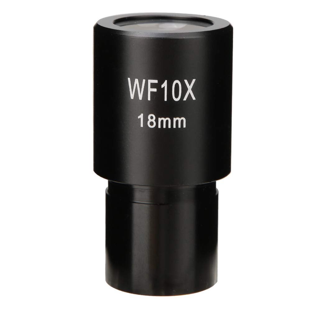 lvifloae Microscope Lens Accessories WF10X 18mm Biological Microscope Wide Angle Eyepiece Optical Lenses Microscopes Lens Adapters for Microscopes with Scale