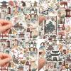 100 Pcs Ancient Chinese Culture StickersTraditional Chinese Architectural ArtVinyl Waterproof Decal,Perfect for Kids,Teens,Water Bottle Suitcase Phone Skateboard Guitar Bike Laptop Scrapbook view 4
