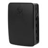 Rasp Berry Pi 4B Case, ABS Case Protective Shell Snap in Slot Accurate Hole Boycott for Rasp Berry Pi 4B, Official ABS Cases with Snap Slot (Black) view 1