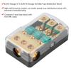0 2 4 Gauge in to 4 8 10 Gauge Out 60A 3 Way ANL Holder Distribution Block for Auto System of This Distribution It Inst Fit Into Easy High Practicality and Power Your view 4