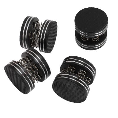 goodstumbler 4Pcs Speaker Isolation Spring Feet, Aluminum Alloy Reduce Vibration, Speaker Stand for Cd DVD Machine Amplifier and More, No Drilling (Black)