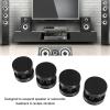 goodstumbler 4Pcs Speaker Isolation Spring Feet, Aluminum Alloy Reduce Vibration, Speaker Stand for Cd DVD Machine Amplifier and More, No Drilling (Black) view 3