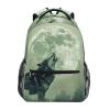 PDZRMY Backpack Wolf Moon Howling for Men Women Laptop Travel Backpack Book Bag Personalized Backpack 12 x 16.9 view 1