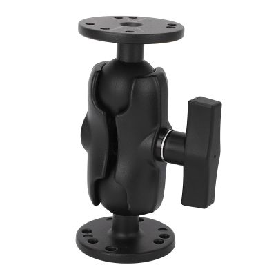 1.5 Double Ball Mount, Aluminum Mount with Double Socket Arm Two Round Plates for Tablet Fish Finder with 1.5 in 38mm C Size Ball, Compatible with RAM, Arkon