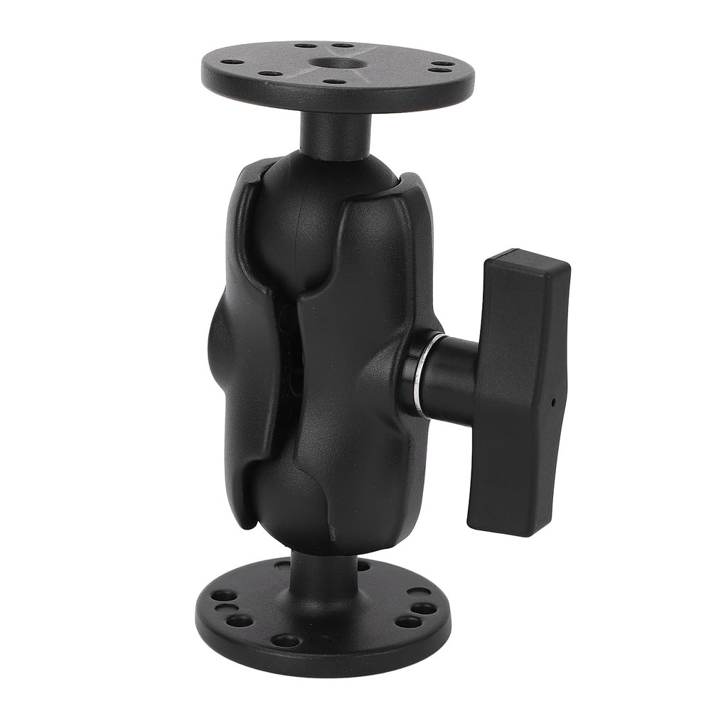 1.5 Double Ball Mount, Aluminum Mount with Double Socket Arm Two Round Plates for Tablet Fish Finder with 1.5 in 38mm C Size Ball, Compatible with RAM, Arkon