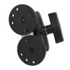 1.5 Double Ball Mount, Aluminum Mount with Double Socket Arm Two Round Plates for Tablet Fish Finder with 1.5 in 38mm C Size Ball, Compatible with RAM, Arkon view 3