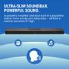 ZVOX AccuVoice AV855 Dialogue Clarifying Soundbar - Patented Hearing Technology with 20 Levels of Voice Boost, Dual Subwoofers, Low-Profile TV Speaker for Home Theater and Smart TV - Black view 4