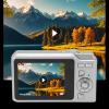 Sanpyl Digital Camera, 48MP 1080P HD 16X Digital Zoom Vlog Camera, Auto Focus Anti Shake Video Camera for Photography, Small Compact Camera for Travel (Silver) view 3