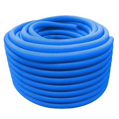 1.5 in. x 100 ft Shurtek Flexible Corrugated Blue HDPE Non Split Tubing Wire Loom