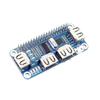 4 Port USB HUB HAT USB 2.0 1.1 Micro USB for RastpbeRpy Pi Zero/W A+ B B+ 2 3 Model B Serial Debugging Onboard USB to UART New for Arrival 2025 High for Quality view 1