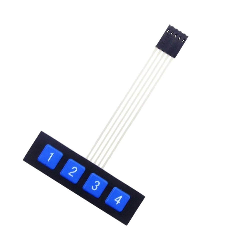 4Key Membrane Switch Keypad 1x4Matrix Keyboard for Arduieno DIY Kit New for Arrival 2025 High for Quality