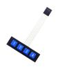 4Key Membrane Switch Keypad 1x4Matrix Keyboard for Arduieno DIY Kit New for Arrival 2025 High for Quality view 1
