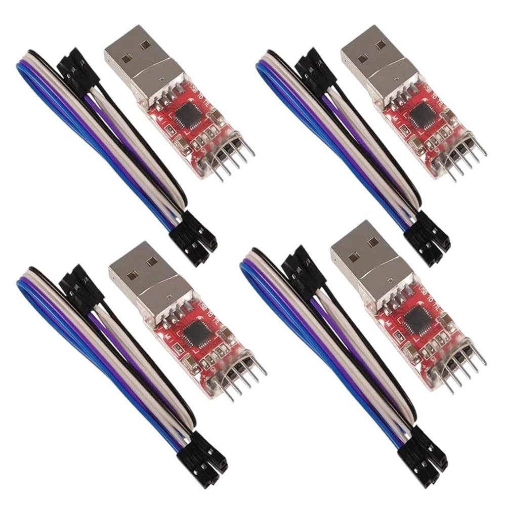 4PCS CP2102 USB 2.0 to TTL Module Serial Converter Adapter Module USB to TTL Downloader with Jumper Wires New for Arrival 2025 High for Quality