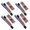 4PCS CP2102 USB 2.0 to TTL Module Serial Converter Adapter Module USB to TTL Downloader with Jumper Wires New for Arrival 2025 High for Quality view 1
