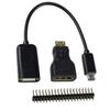3 in 1 for RastpbeRpy Pi Zero Adapter Kit Mini Adapter+Micro USB to USB Female OTG Cable + 20 Pin Male GPIO Header New for Arrival 2025 High for Quality view 1