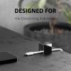 (2 PCS - Silver) Metal Cord Holder, Weighted Cable Organizer or Management, Heavy Wire Keeper for Nightstand, Desk, Bedside Table - N2U Cube Cords Strap for Lightning, USB-C Phone Charger Cables view 3