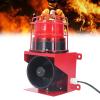 High Power Siren Horn, 115db Security Audible Visual Alarm with LED Strobe Light for Engineering Vehicles, Buildings (DC24V) view 2