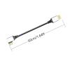 0.5M 4K UHD Cable 90 Degree Left/Right Angle M/i/ni M;ic/ro HD Port Aluminum Short Nylon Braid Cord Compatible with The Camera HDTV Camcorder(HD to MiniHD Left) view 4