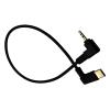 2.5mm to USB C Cable, 90 Degree Angle USB Type-C to 2.5 Mm Elbow Male AUX Headphone Jack 30cm Cable view 2
