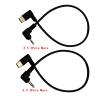 2.5mm to USB C Cable, 90 Degree Angle USB Type-C to 2.5 Mm Elbow Male AUX Headphone Jack 30cm Cable view 4