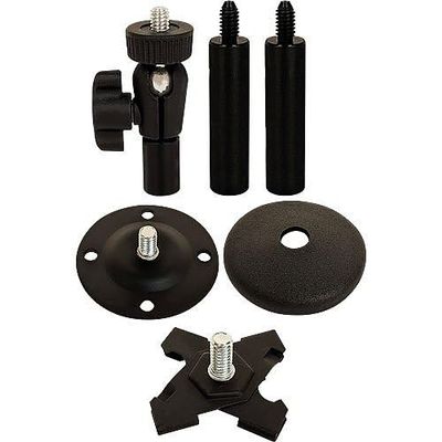 845-246 CCTV Micro Deluxe Mount for Surveillance Camera with T-Bar Clip, Black
