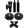 845-246 CCTV Micro Deluxe Mount for Surveillance Camera with T-Bar Clip, Black view 1