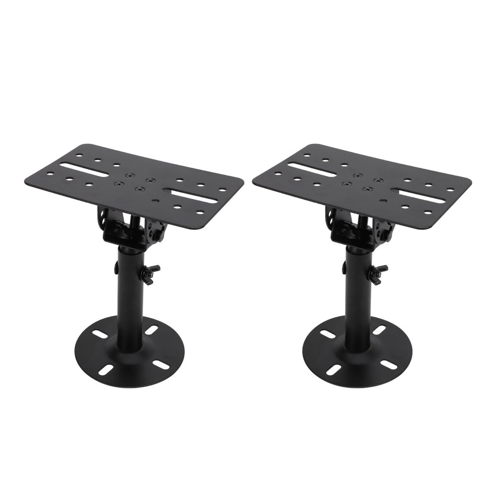 1 Pair Speaker Stand 180 Rotation Adjustable Design with Extendable Central Rod 88Lbs Load Bearing for Home Theater Studio