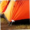 8pcs Tent Buckle Protector Spikes Organizers Holder Power Bar Cord Poles Portable Bender Straps Cable Organizer Ties Camping Accessories Tent Nail Fixing Buckle Grey Fabric view 3