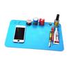 HOUDERCO 2pcs Silicone Maintenance Mat for Electronic Repair and Heat Insulation Work Pad for Organizing Parts and Screws Magnetic Design for Easy Repair Tasks view 1