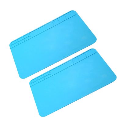 EXHUMKY 2pcs Electronic Maintenance Mat Silicone Plate for Parts Heat Insulation Work Pad for Equipment Repair and Organization