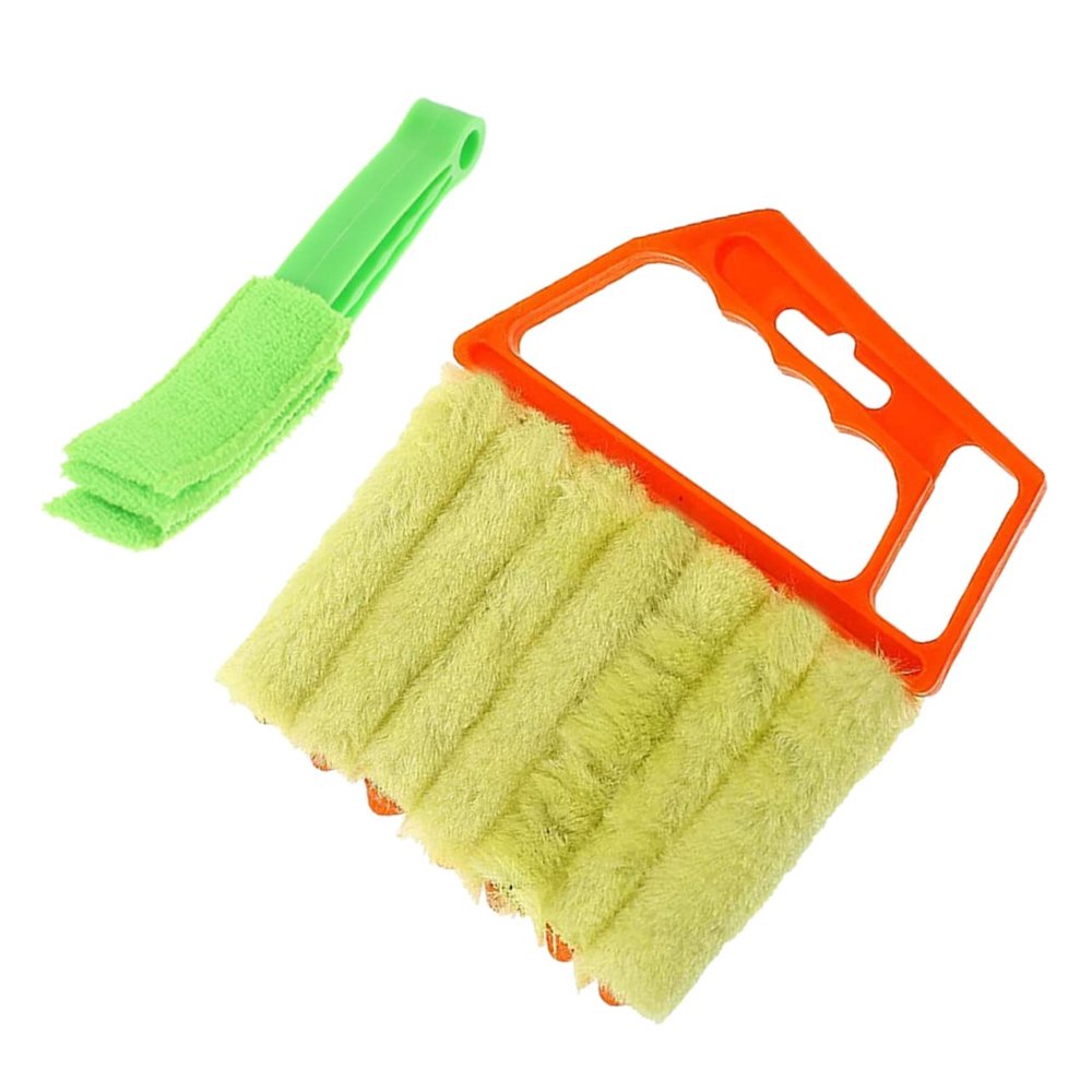 FOYTOKI 2pcs Handheld Cleaning Brush for Window Blinds and Shutters Easy to Use Blinds Pulley Brush Removable Lightweight Design for Deep Cleaning and Colors